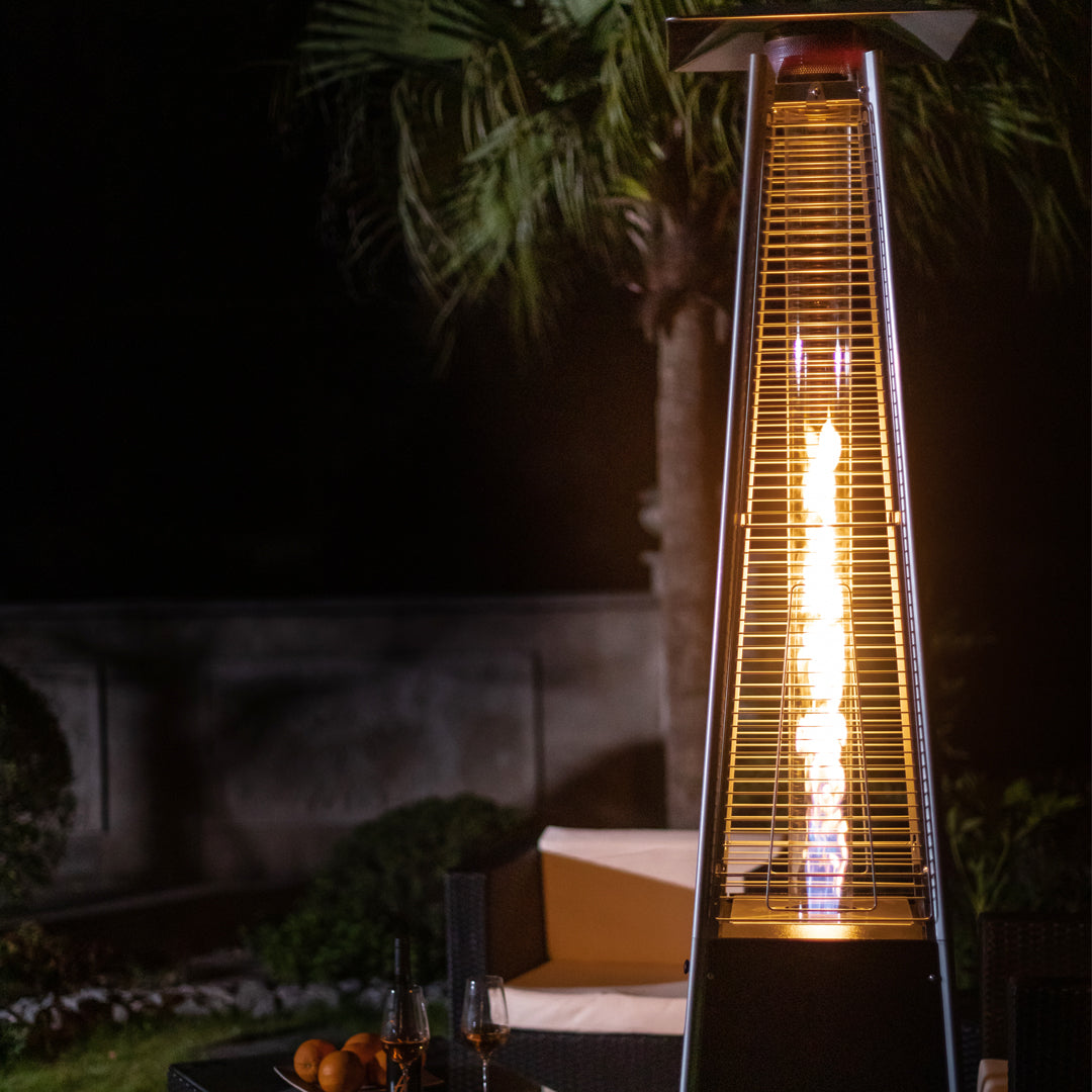 Outdoor Flame Heater - Hammered Black