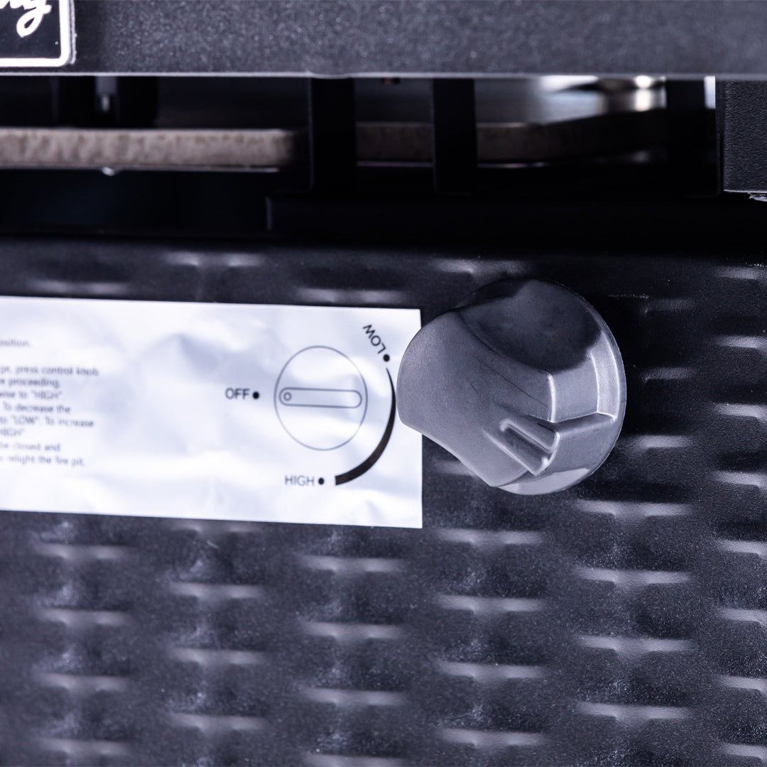 28 In Gas Fire Pit - Black