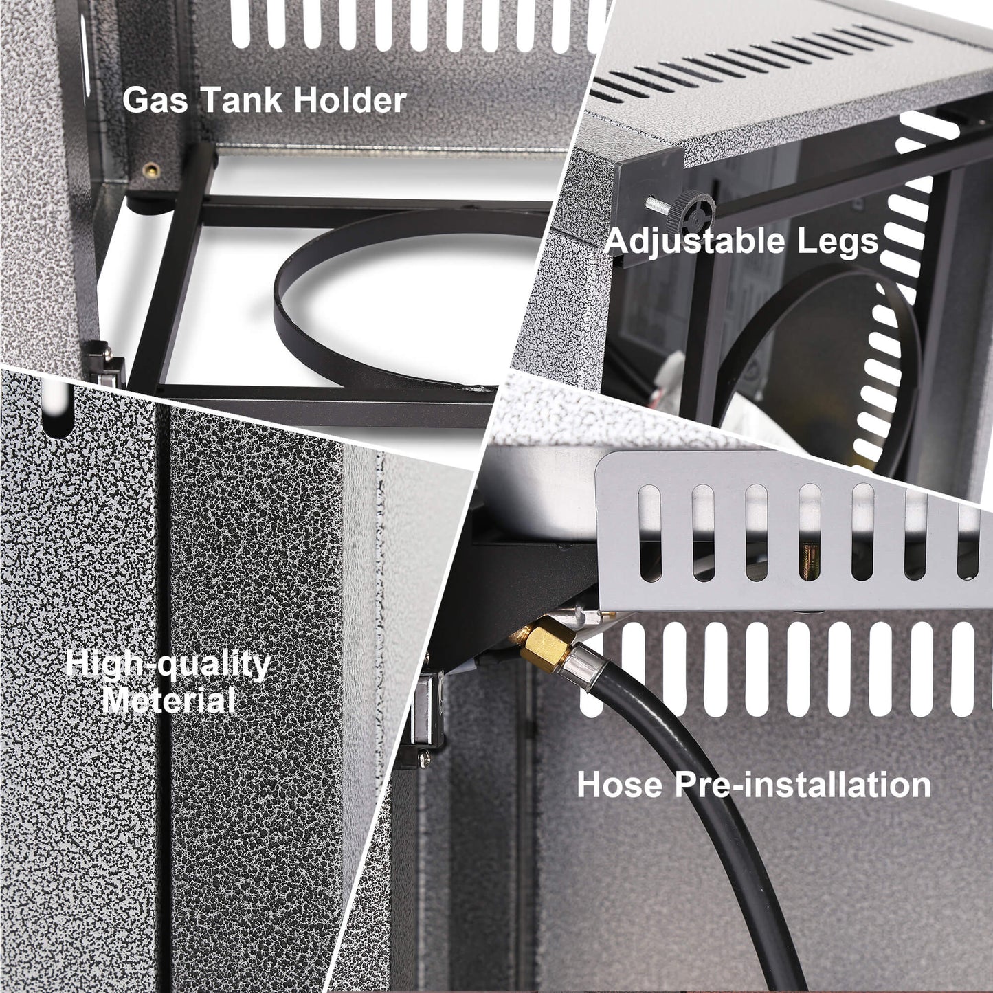 28 In Gas Fire Pit - Sliver