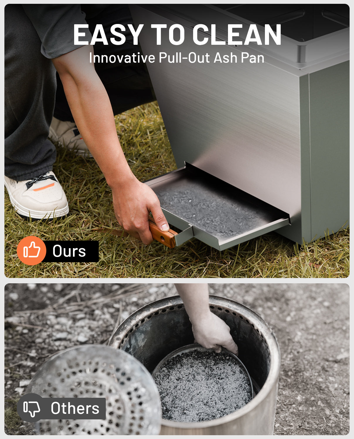 25 In Smokeless Fire Pit, Flat