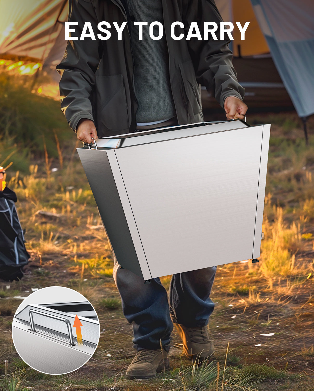 25 In Smokeless Fire Pit, Flat