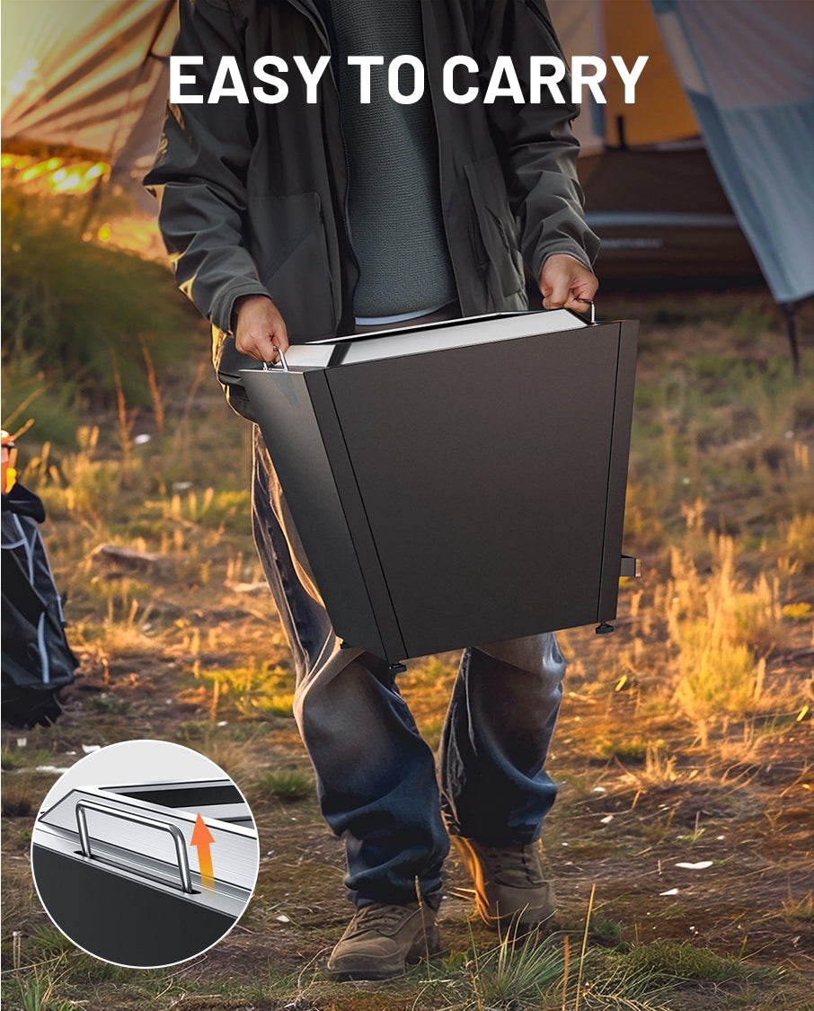 20 In Smokeless Fire Pit, Flat