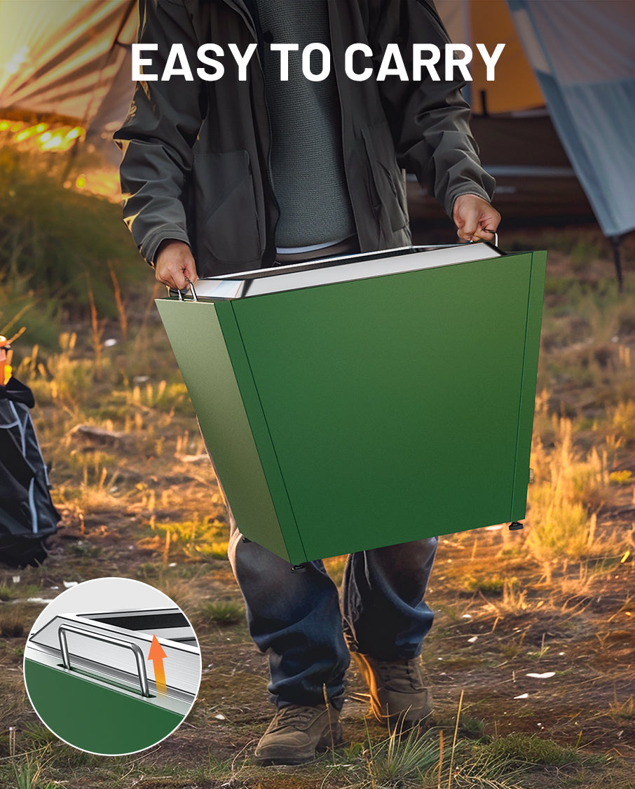 25 In Smokeless Fire Pit, Flat