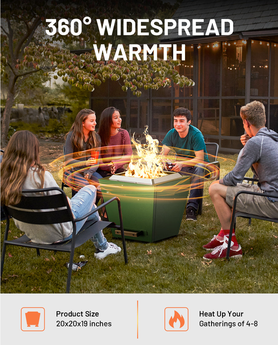 20 In Smokeless Fire Pit, Flat