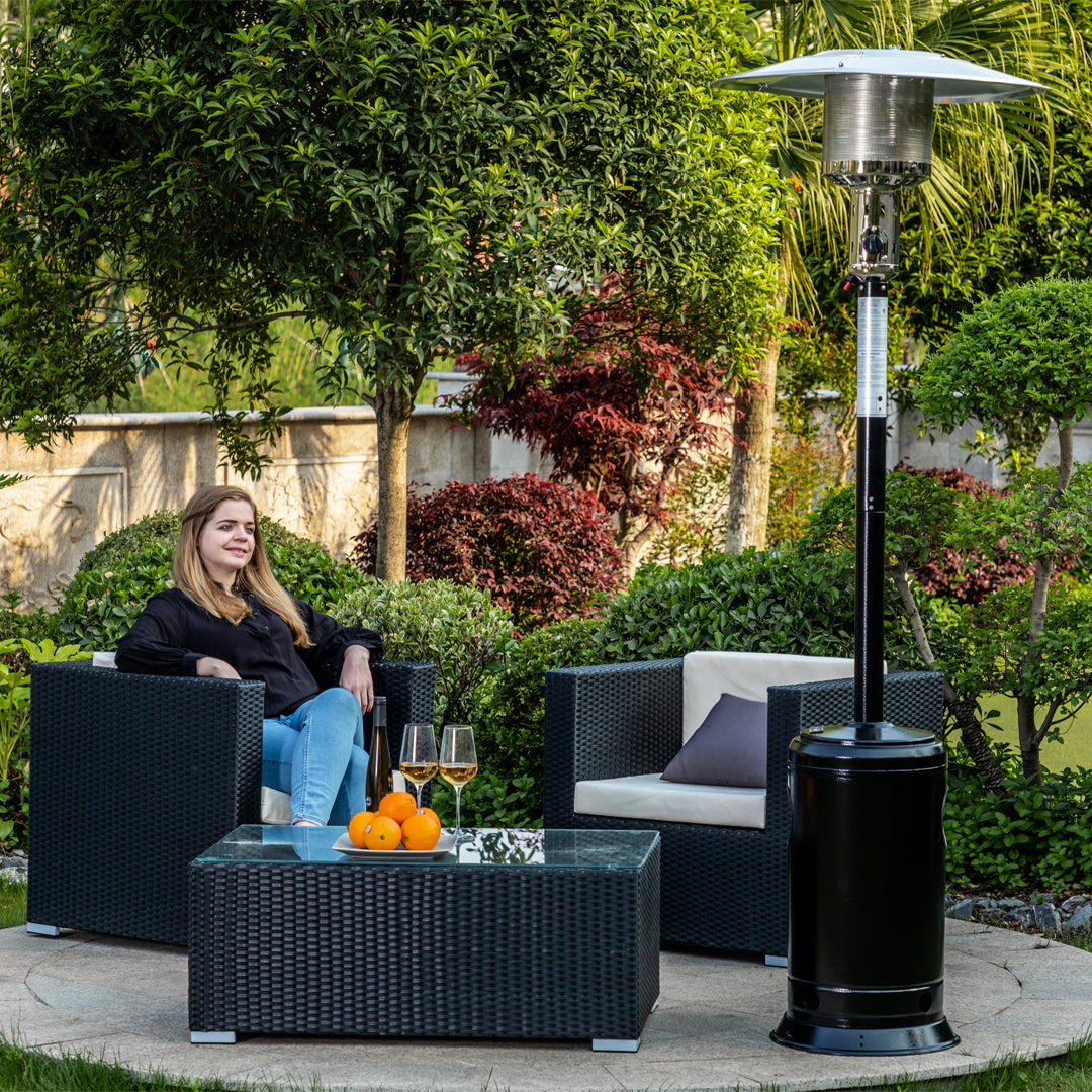 Standing Patio Heater - Hammered Black