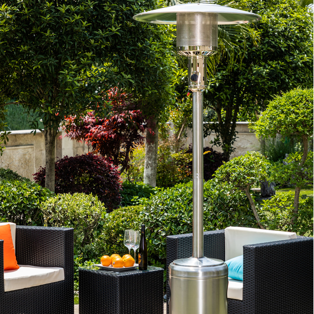 Standing Patio Heater - Stainless Steel