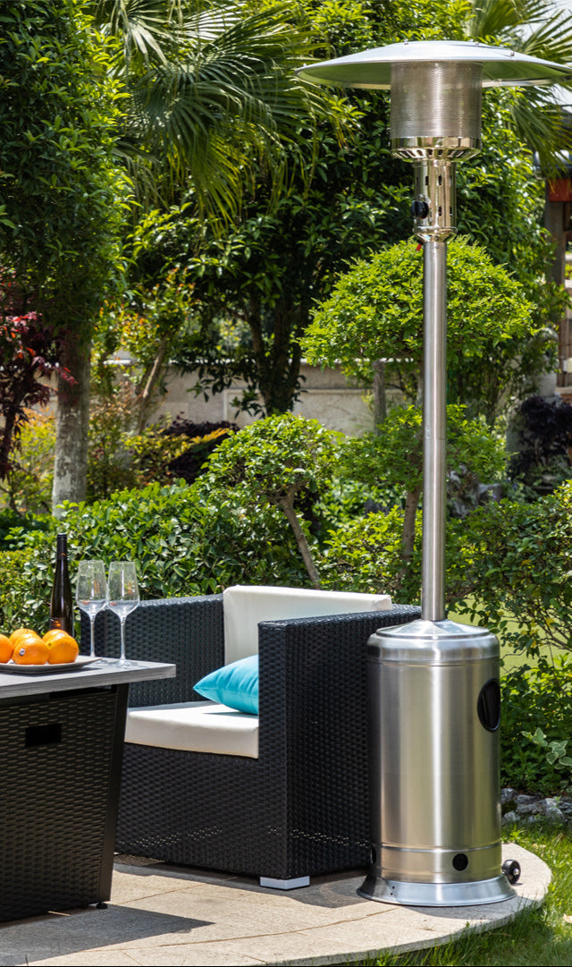 Standing Patio Heater - Stainless Steel