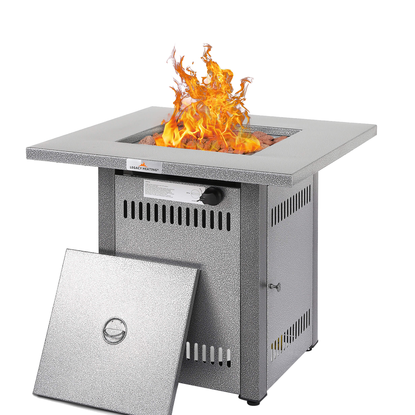 28 In Gas Fire Pit - Sliver