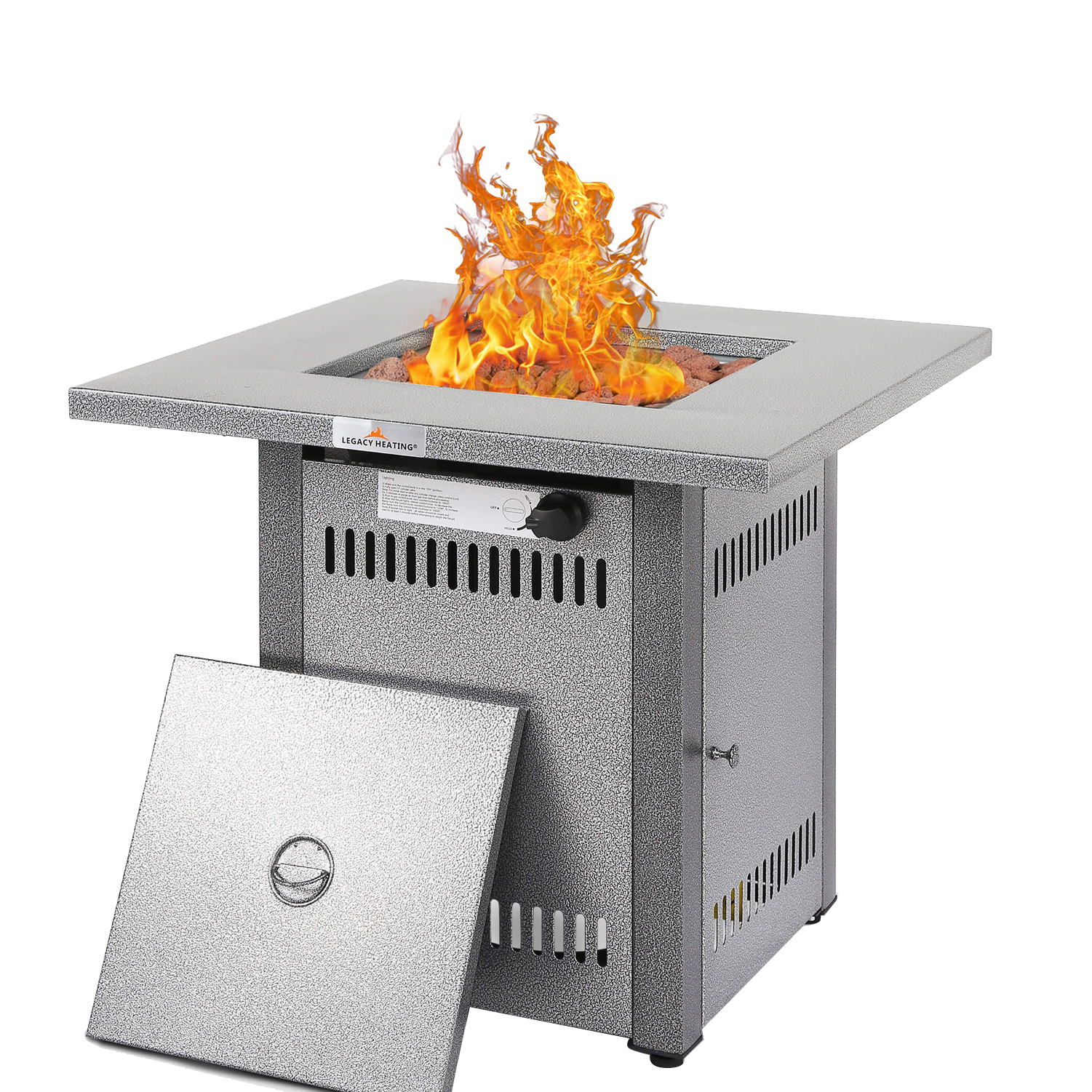 28 In Gas Fire Pit - Sliver