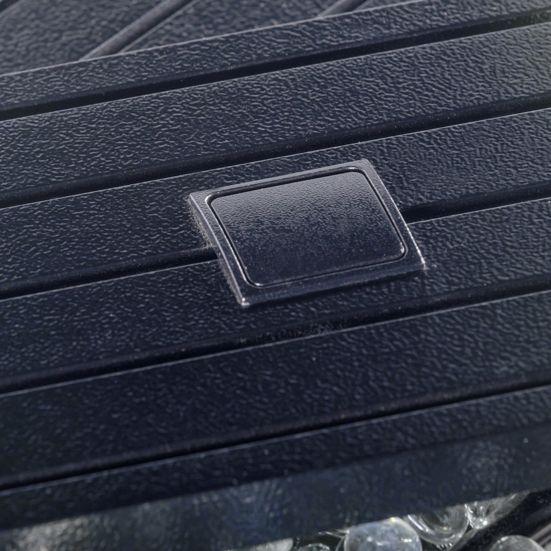 Rectangular Fire Pit Table With Stainless Steel Burner - Hammered Black