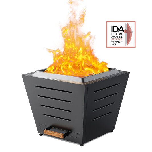 25 In Smokeless Fire Pit, Slatted