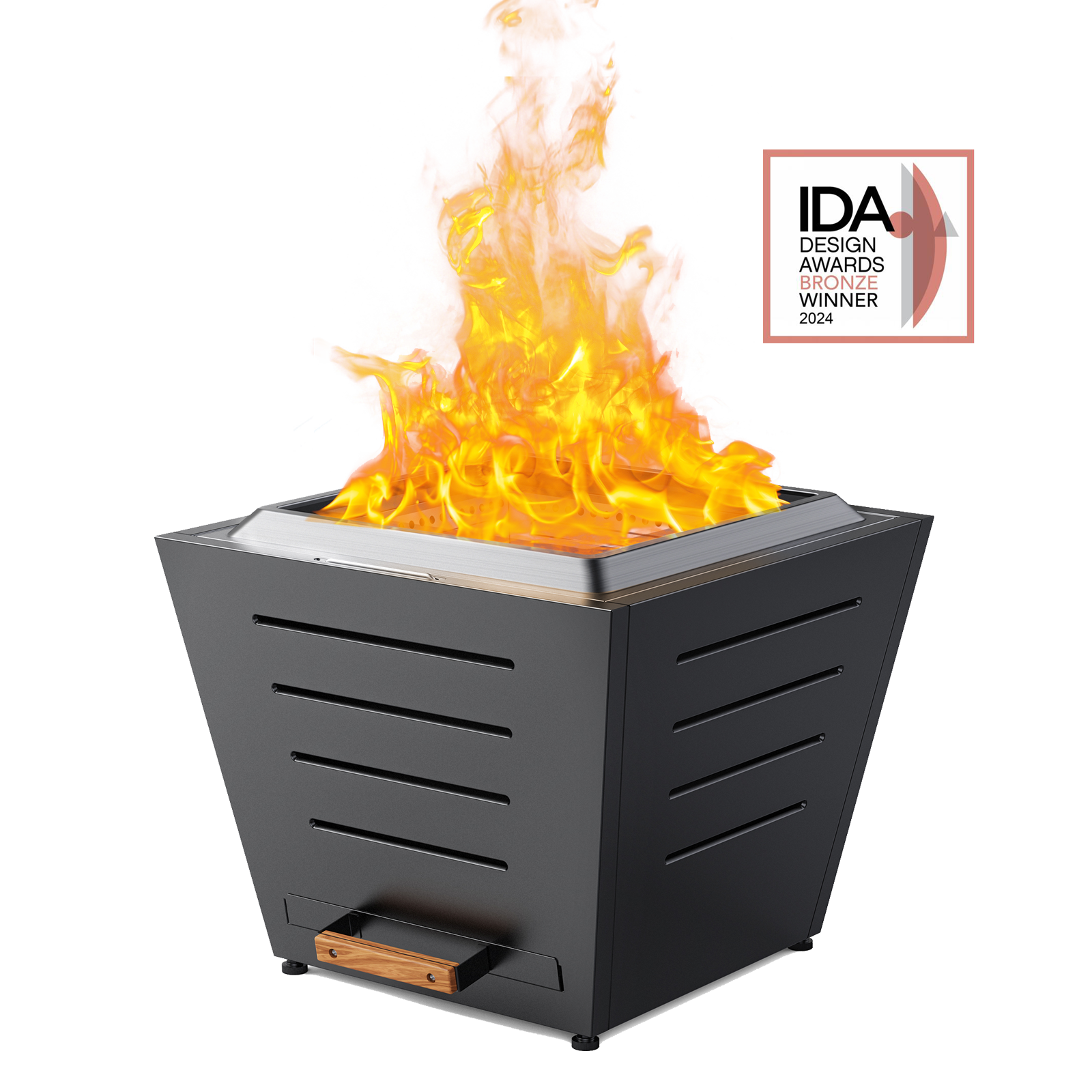 25 In Smokeless Fire Pit, Slatted