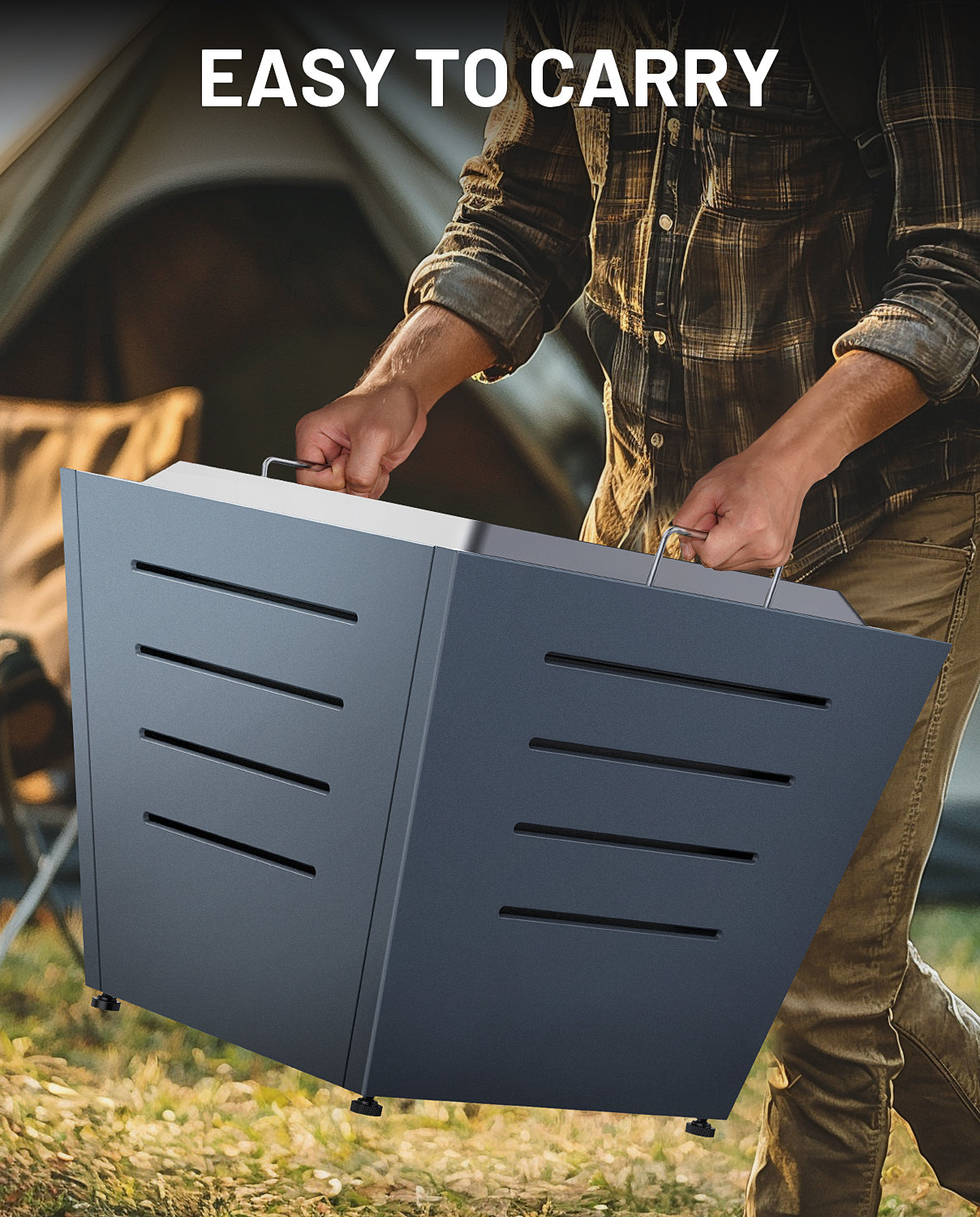 25 In Smokeless Fire Pit, Slatted