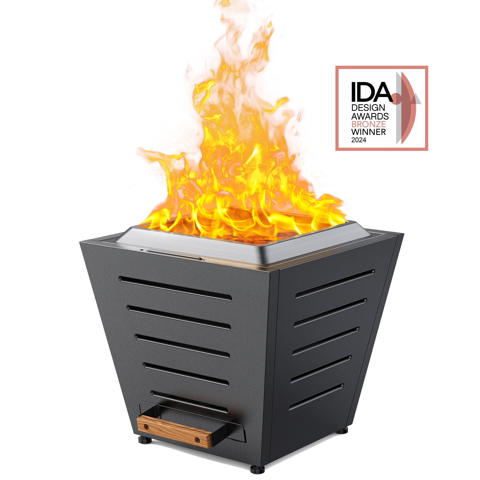 20 In Smokeless Fire Pit, Slatted