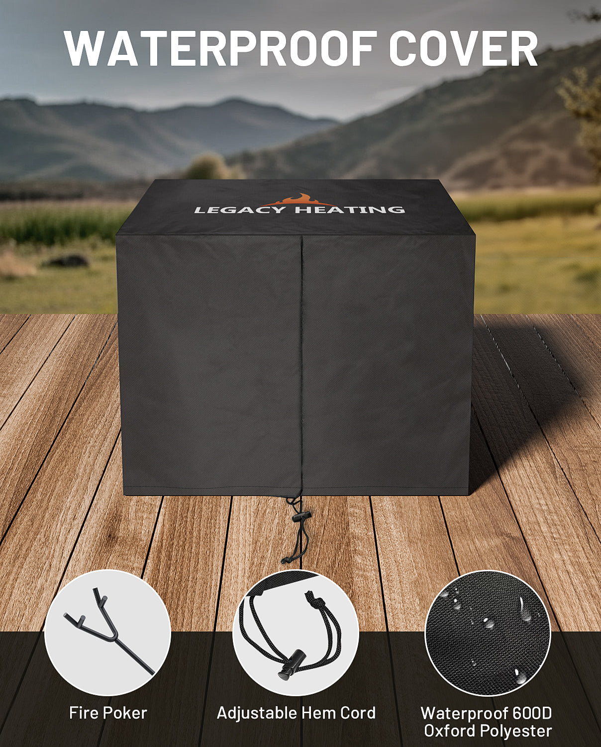 20 In Smokeless Fire Pit, Slatted