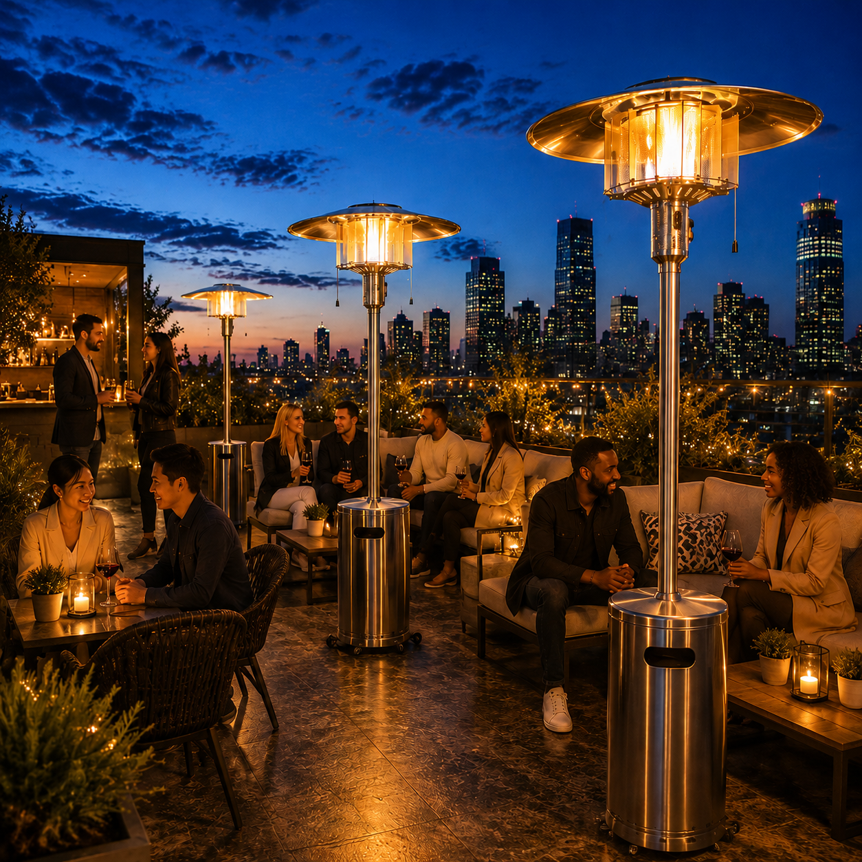 Zone Heat Tech Patio Heater - ZH07-SS
