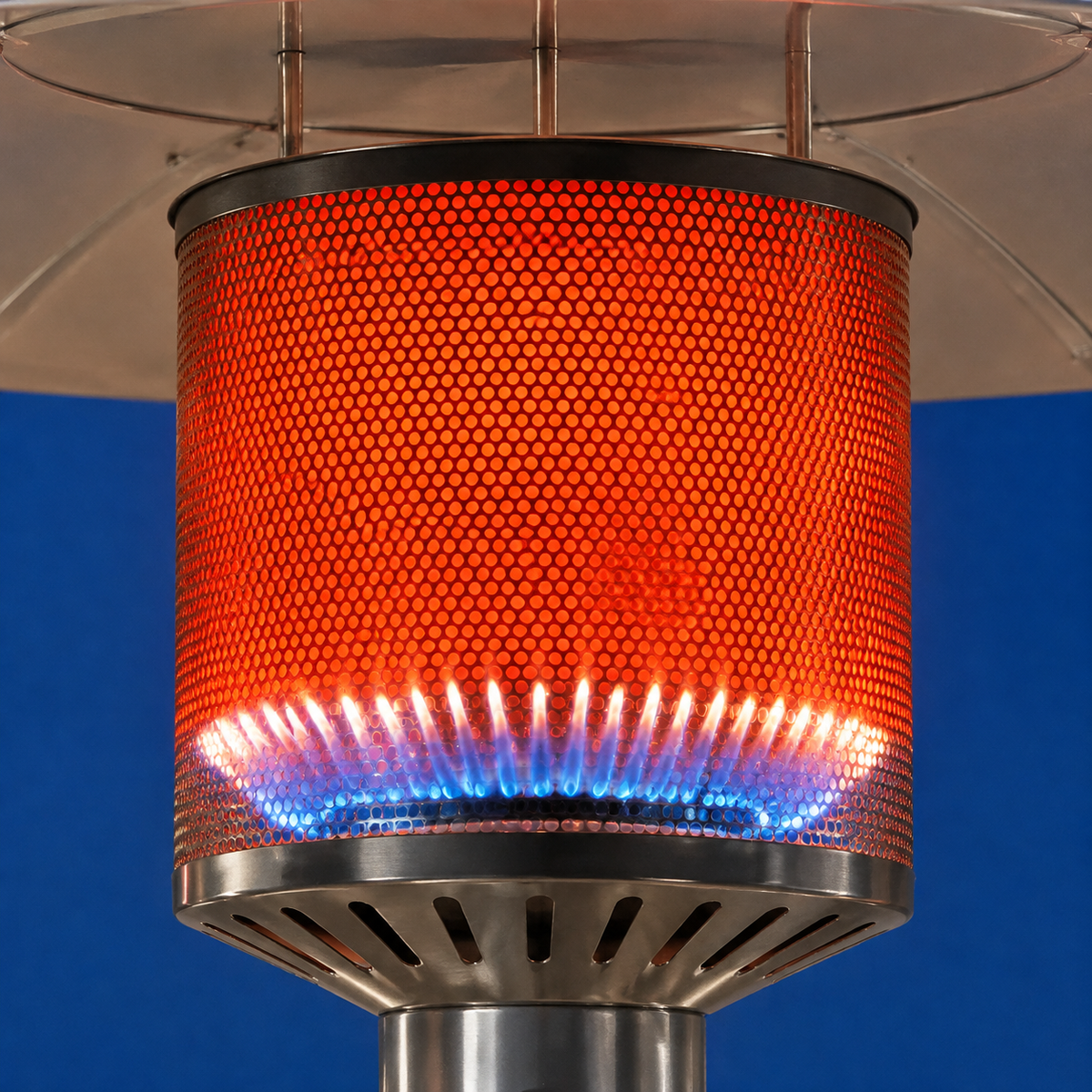 Standing Patio Heater - Stainless Steel